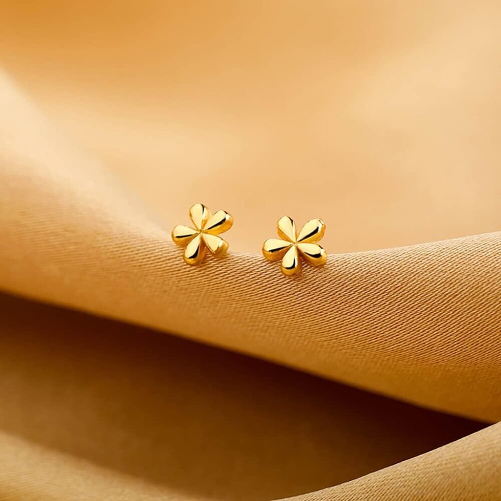 Solid 925 Sterling Silver Daisy Stud Earrings Flo… - image 5
